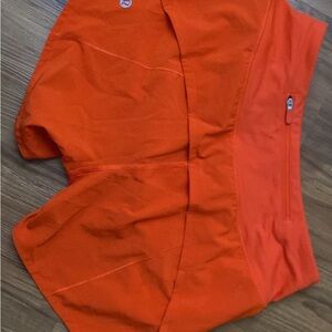 Lululemon Orange Athletic Shorts